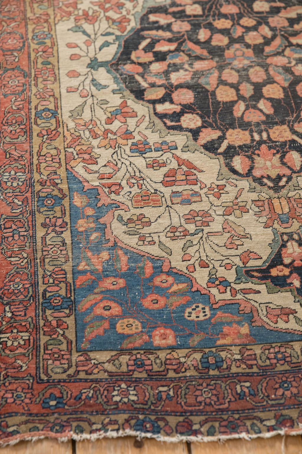 3.5x5 Antique Fine Farahan Sarouk Rug