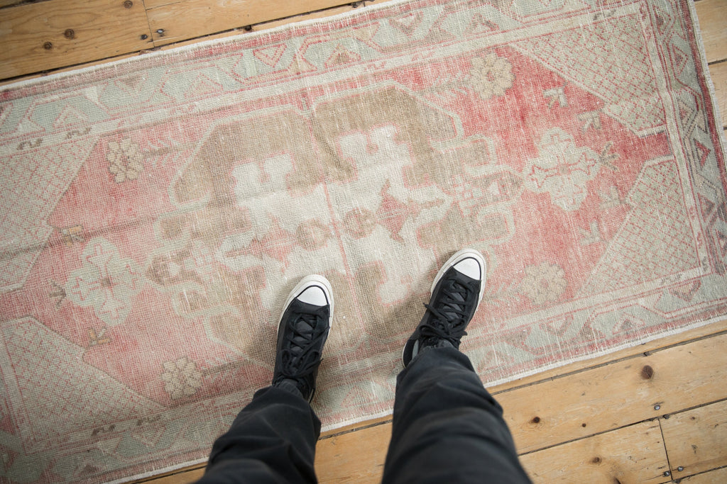 2.5x5.5 Vintage Distressed Oushak Rug Runner