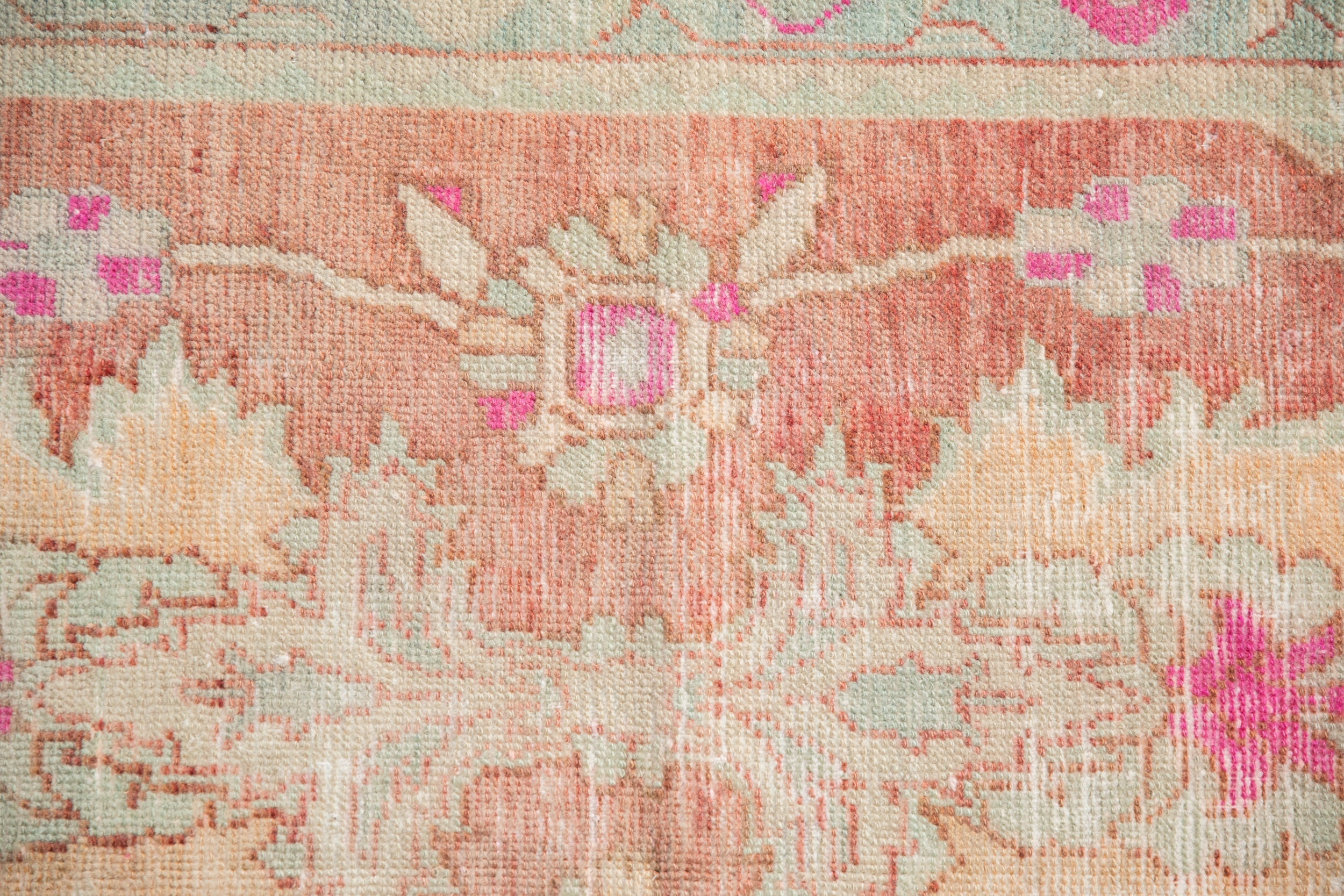 2.5x5.5 Vintage Distressed Oushak Rug Runner