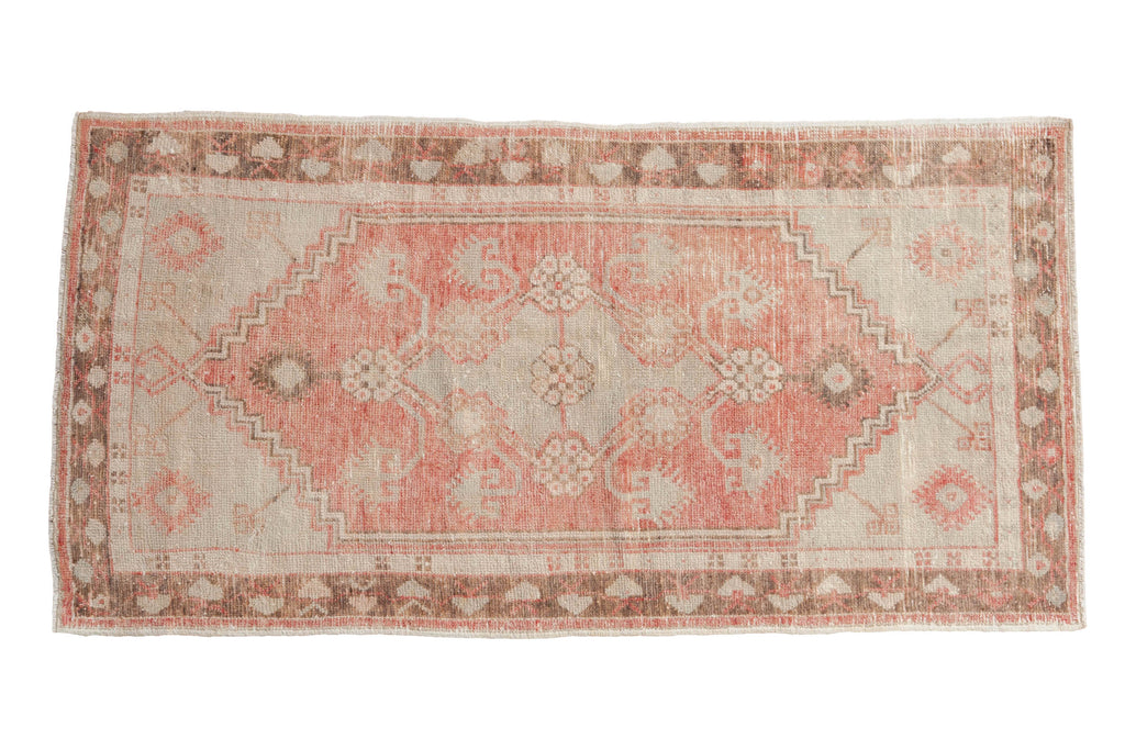 2.5x5 Vintage Distressed Oushak Rug Runner