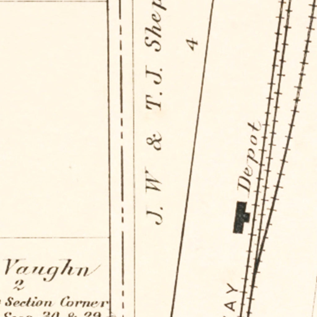 Vintage Map of Rea, Missouri 1909