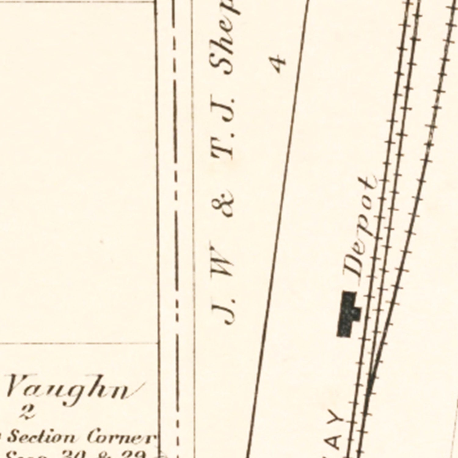 Vintage Map of Rea, Missouri 1909