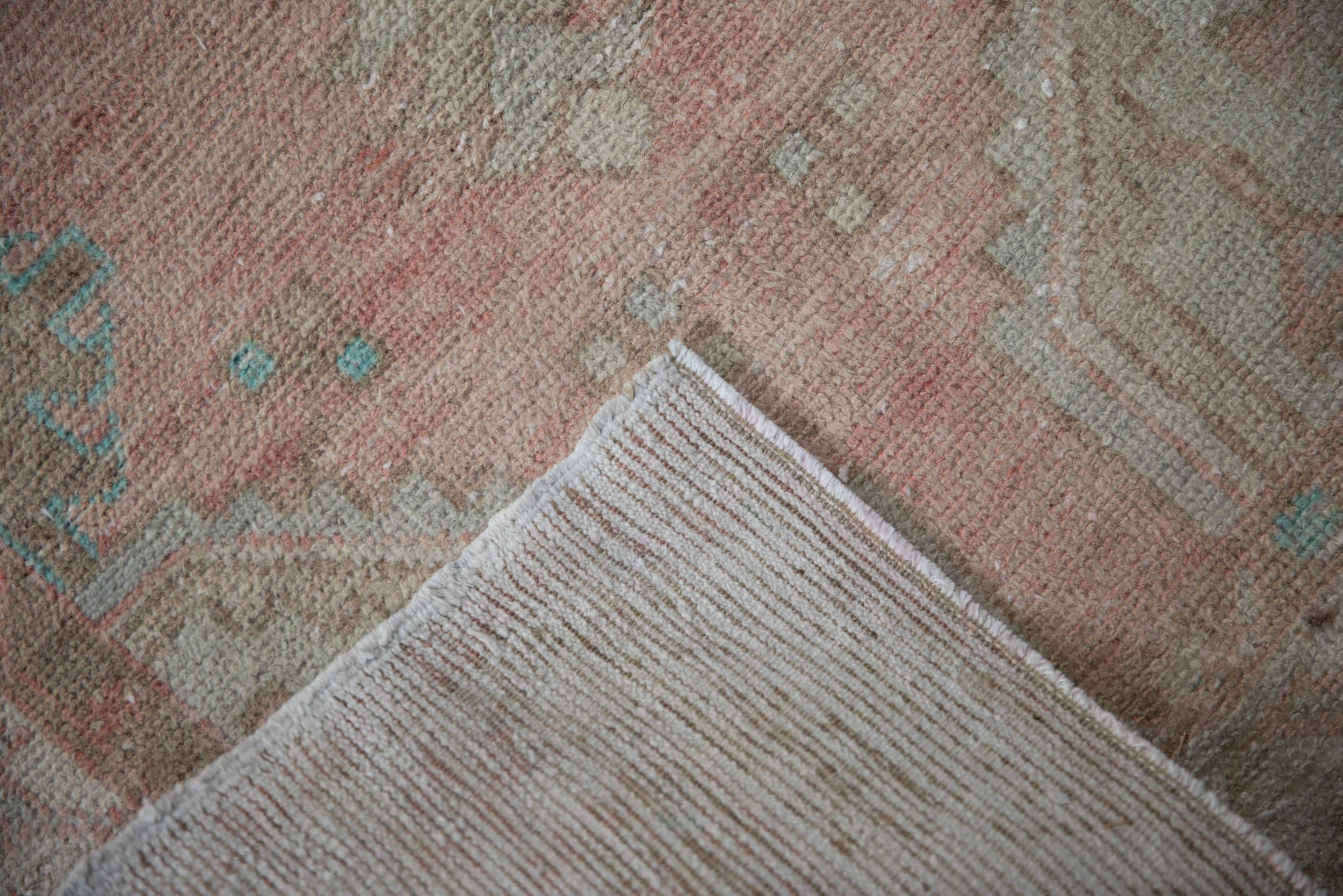 2.5x5.5 Vintage Distressed Oushak Rug Runner