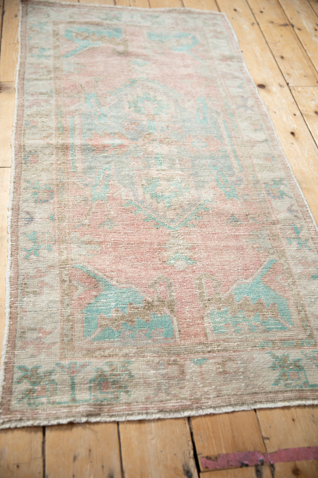 2.5x5.5 Vintage Distressed Oushak Rug Runner