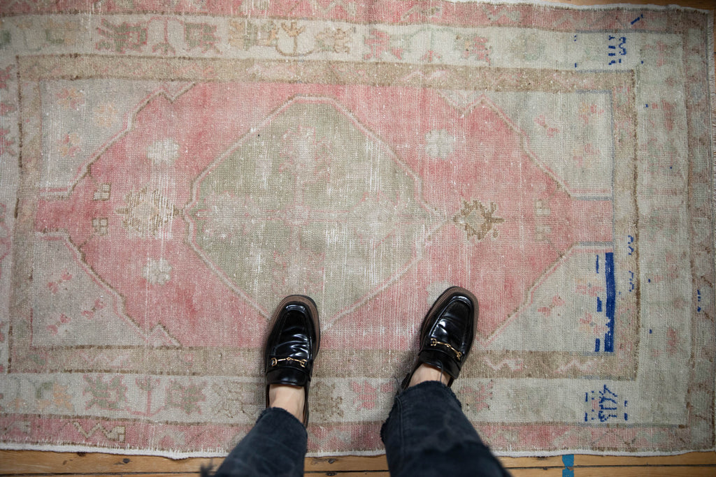 3x5 Vintage Distressed Oushak Rug