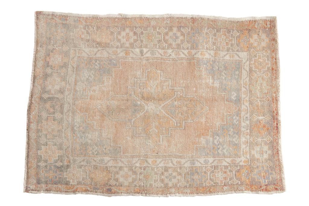 2.5x4 Vintage Distressed Oushak Rug
