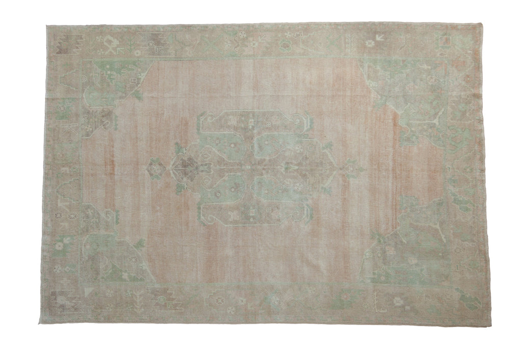 5.5x8.5 Vintage Distressed Oushak Carpet