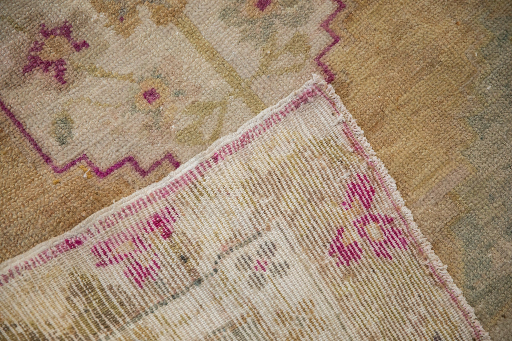 3.5x4.5 Vintage Distressed Oushak Square Rug