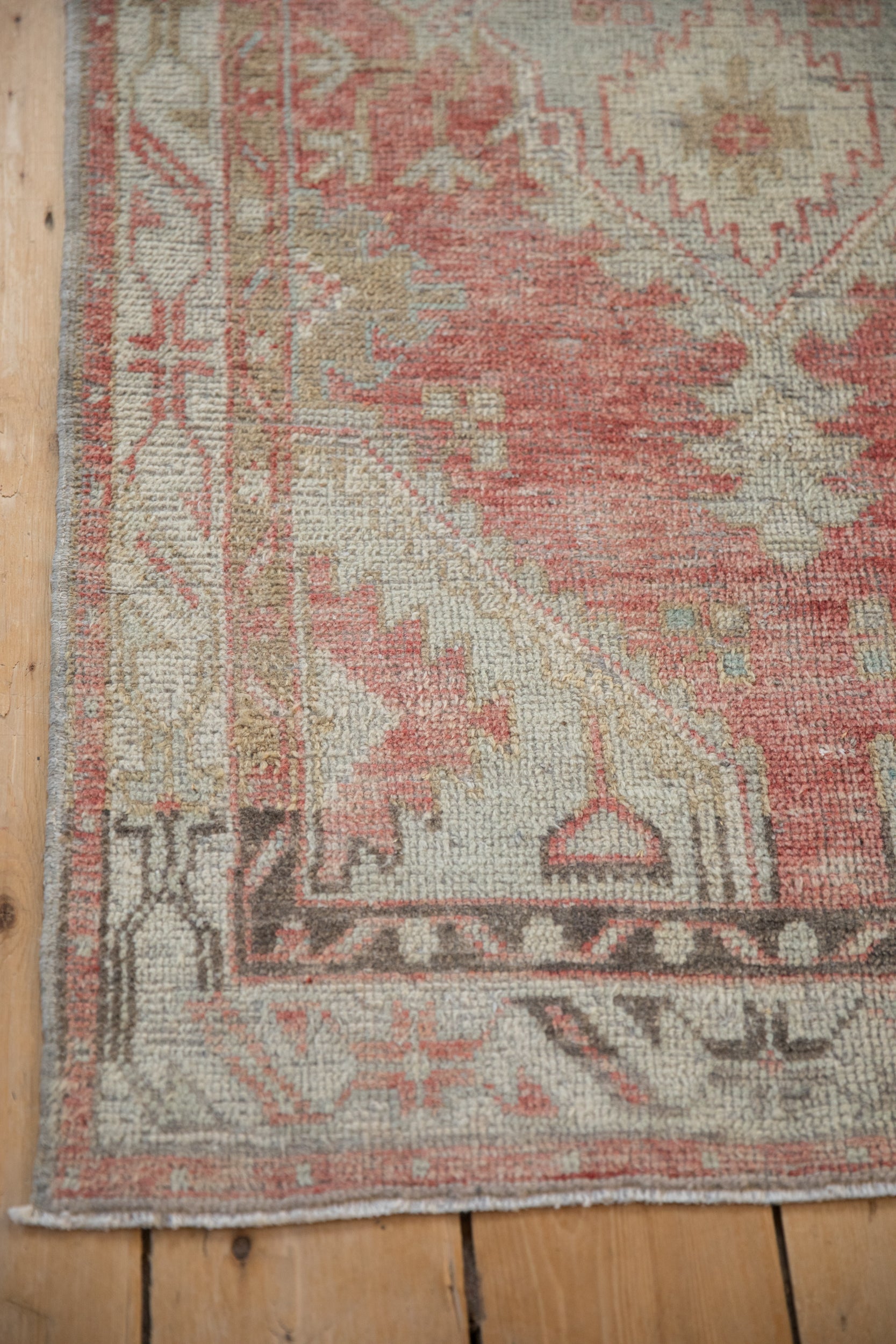 2.5x5 Vintage Distressed Oushak Rug Runner