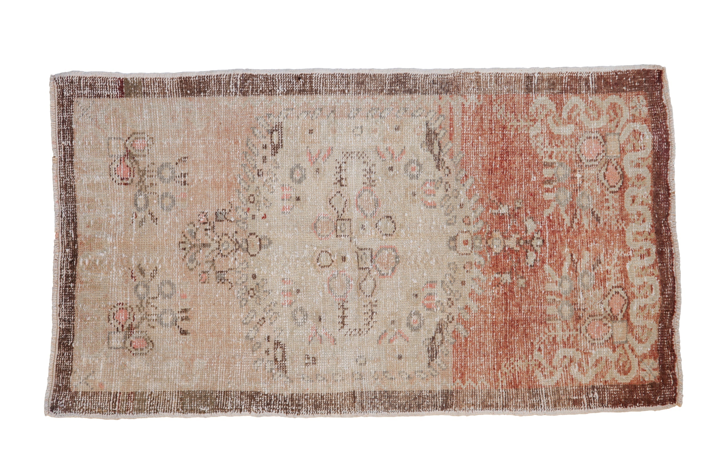 2.5x5 Vintage Distressed Oushak Rug Runner