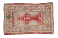 2.5x4 Vintage Distressed Oushak Rug