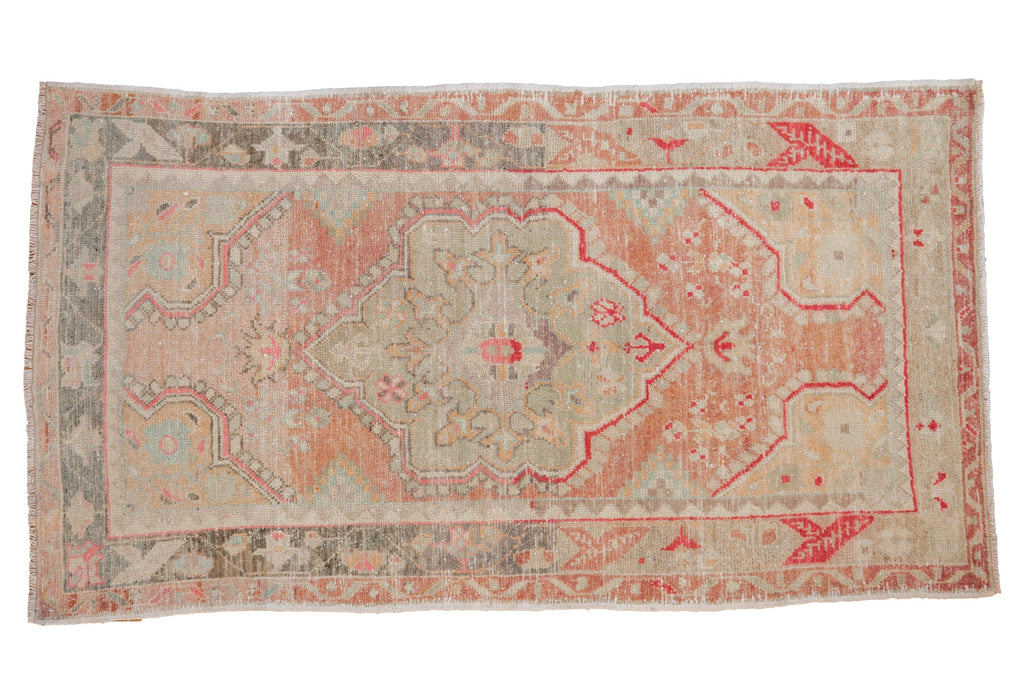 3x5 Vintage Distressed Oushak Rug