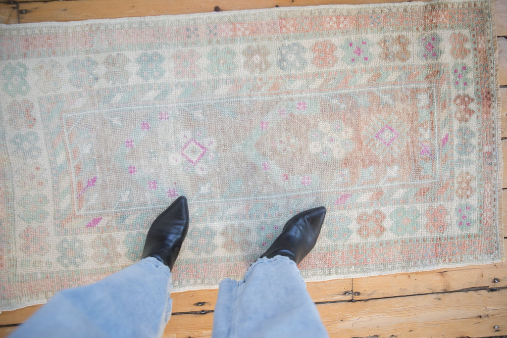 2.5x4.5 Vintage Distressed Oushak Rug