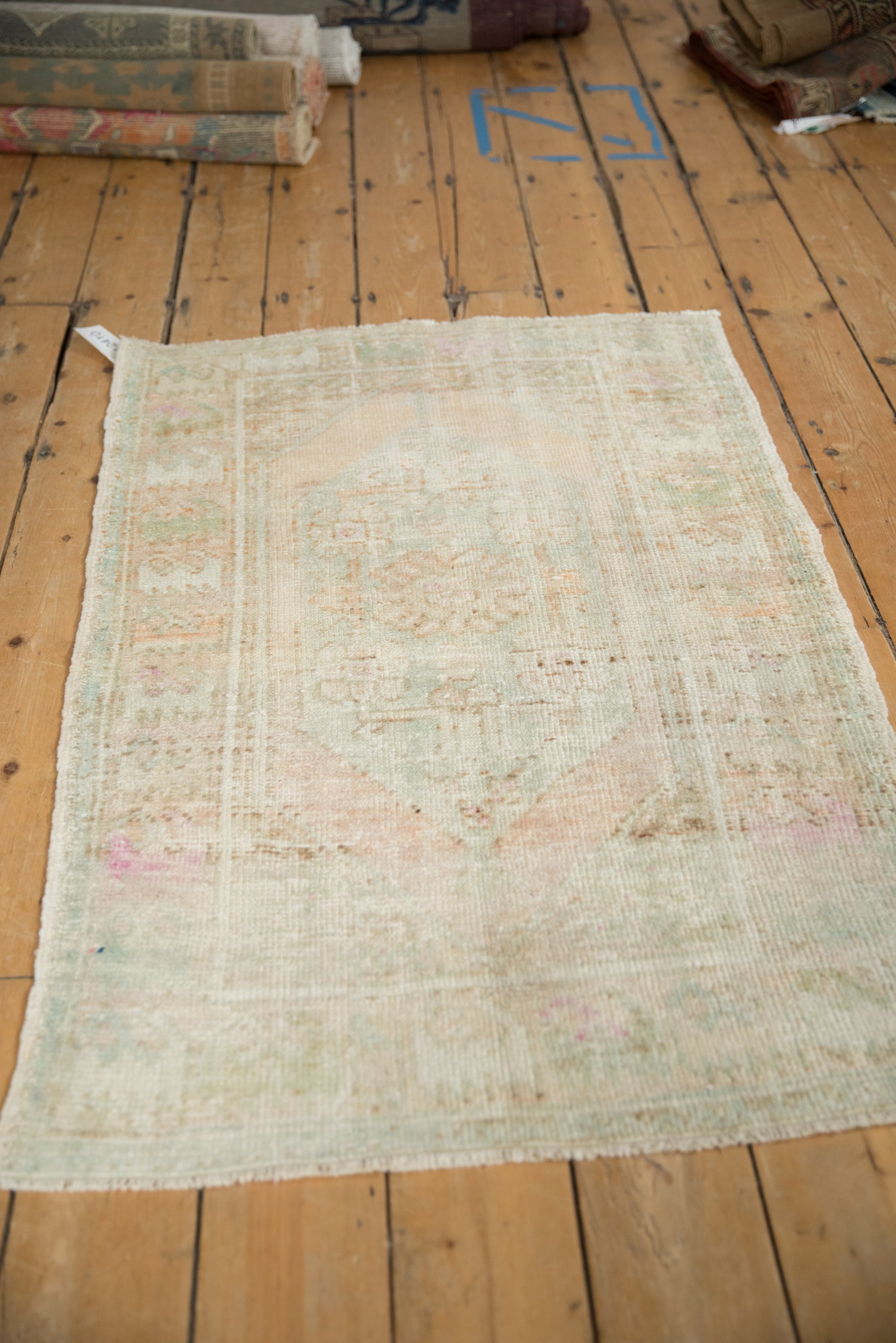 3x4.5 Vintage Distressed Oushak Rug