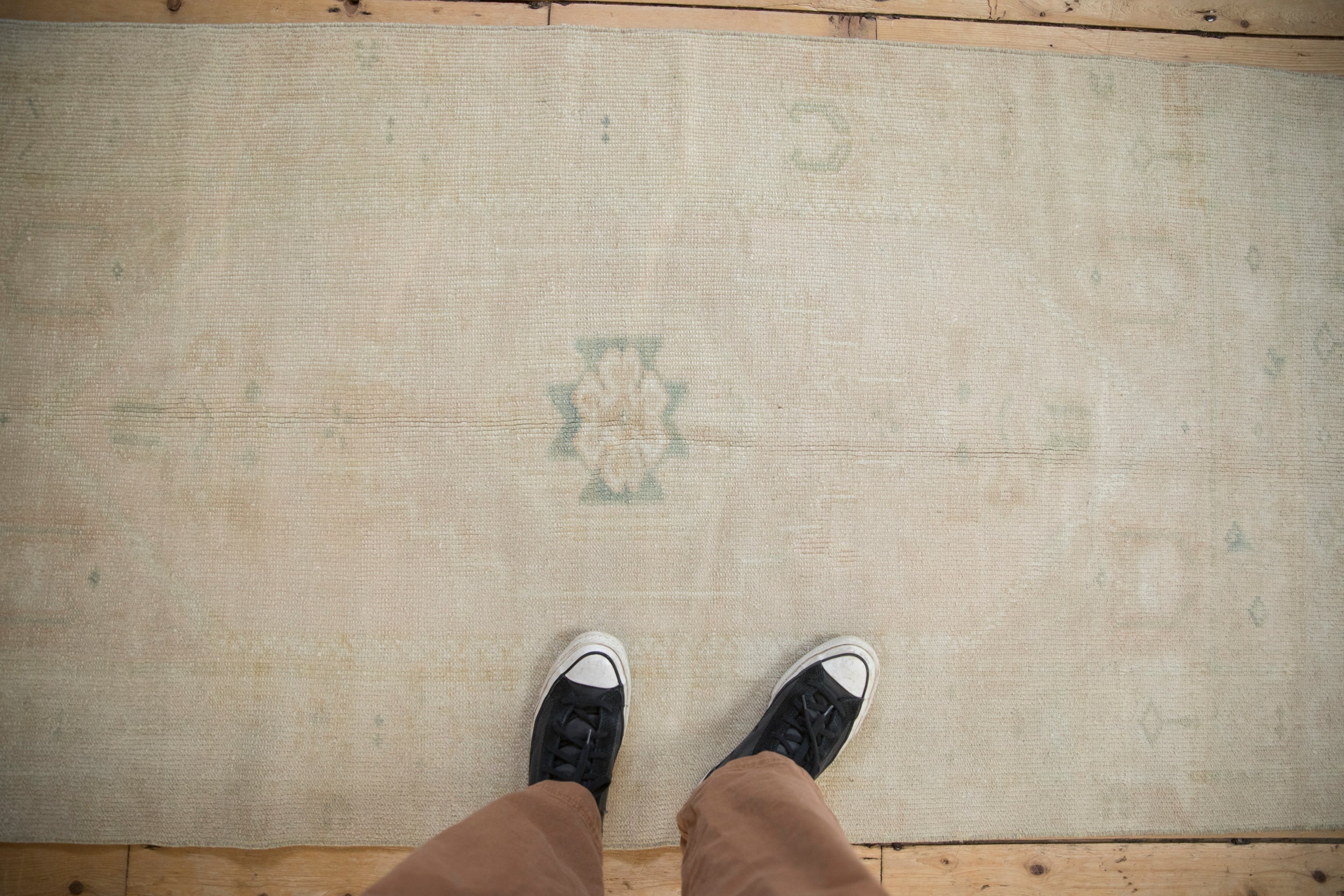3x6.5 Vintage Distressed Oushak Rug Runner