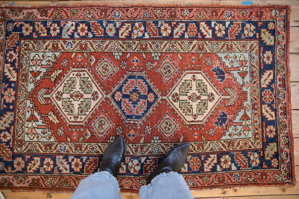 3x5 Vintage Heriz Rug