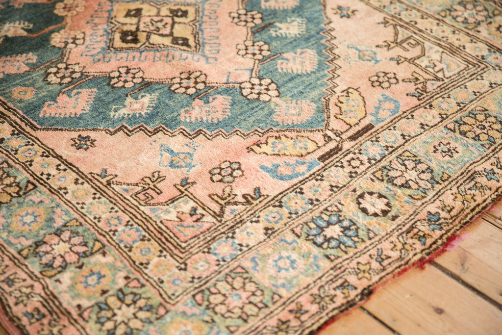 4.5x5 Vintage Anatolian Square Rug