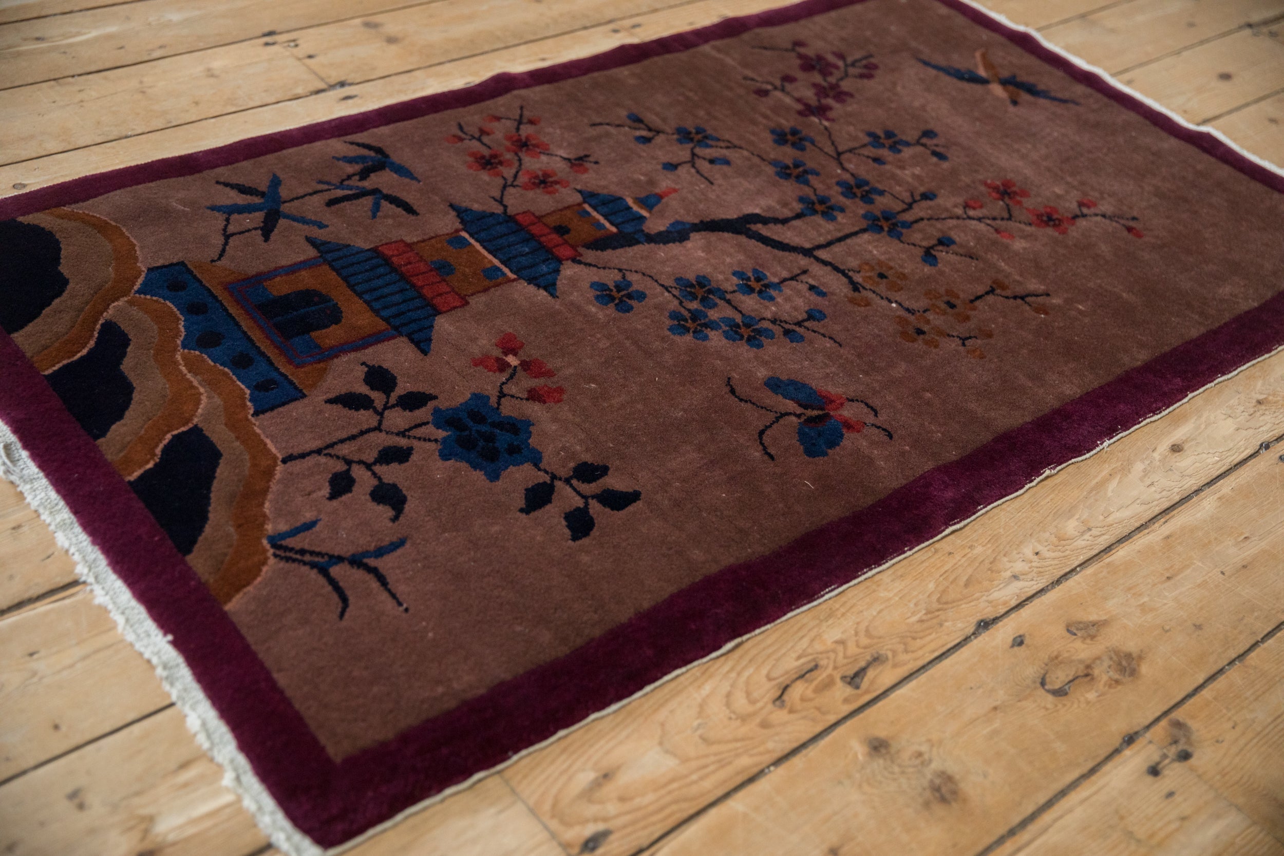2.5x4.5 Vintage Art Deco Rug