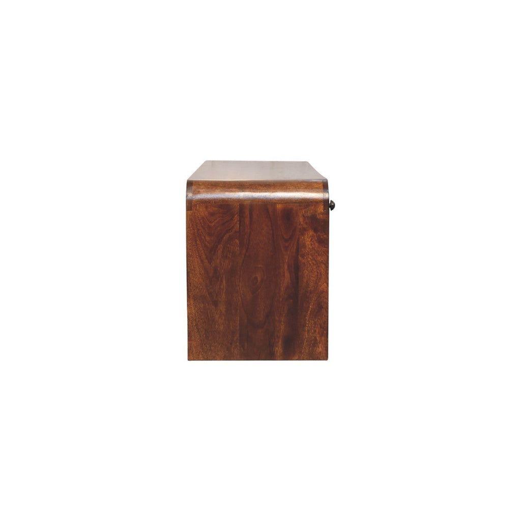Solid Wood Aspen Slim Media Unit
