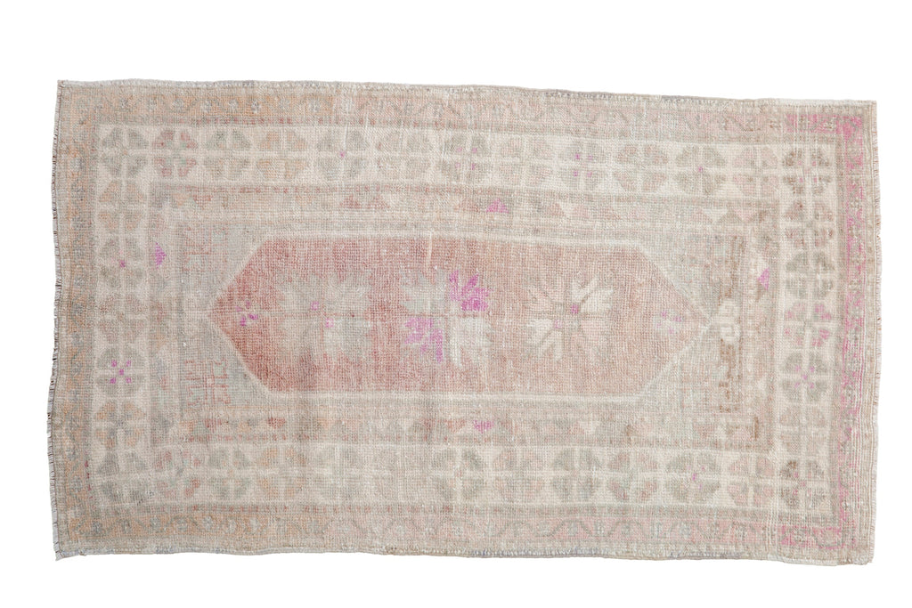 3x5 Vintage Distressed Oushak Rug