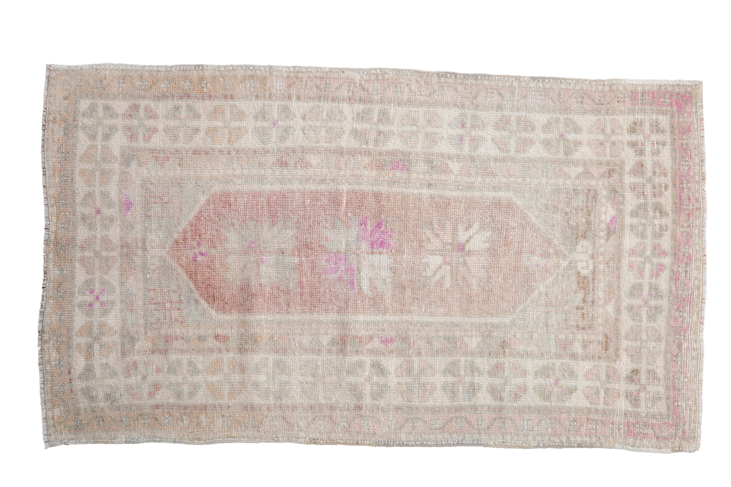 3x5 Vintage Distressed Oushak Rug
