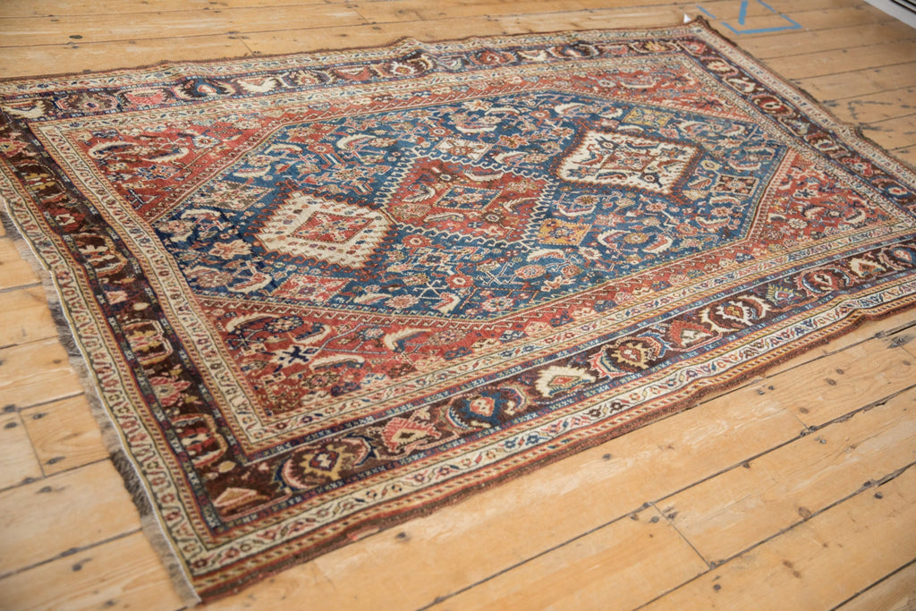4.5x7.5 Antique Fine Qashqai Rug
