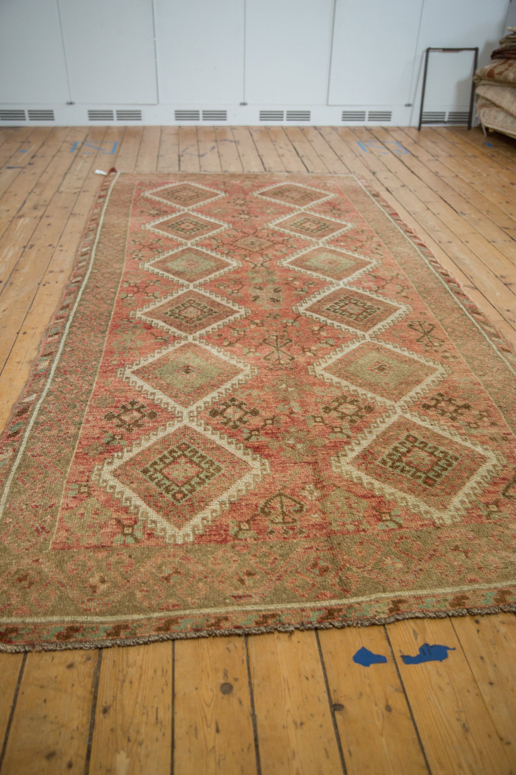 5.5x11 Vintage Distressed Kurdish Rug Runner