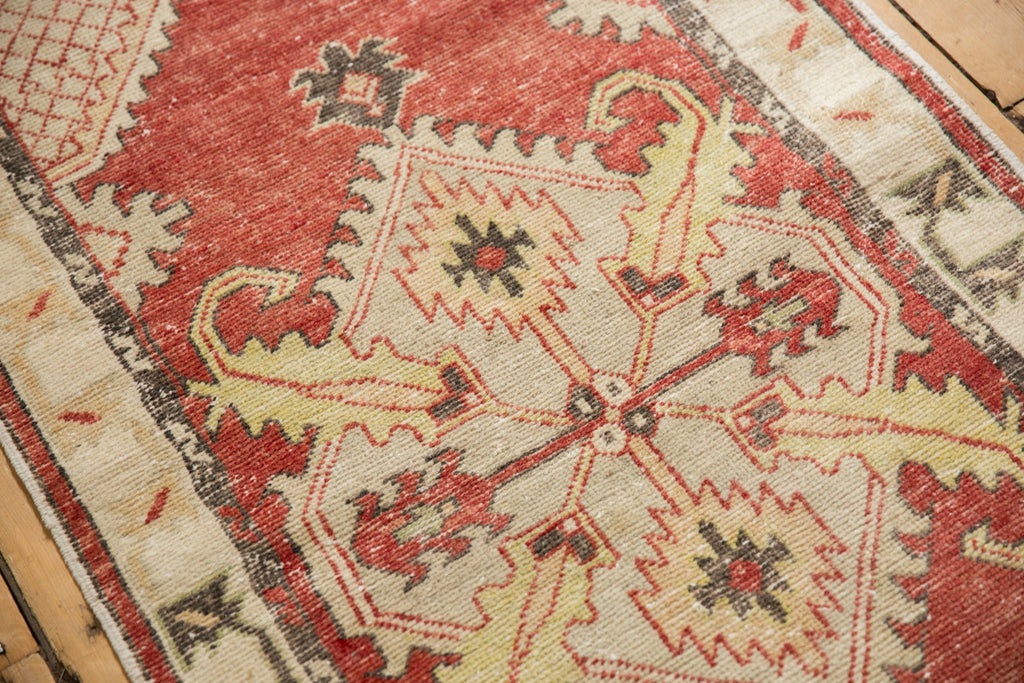 2.5x5.5 Vintage Distressed Oushak Rug Runner