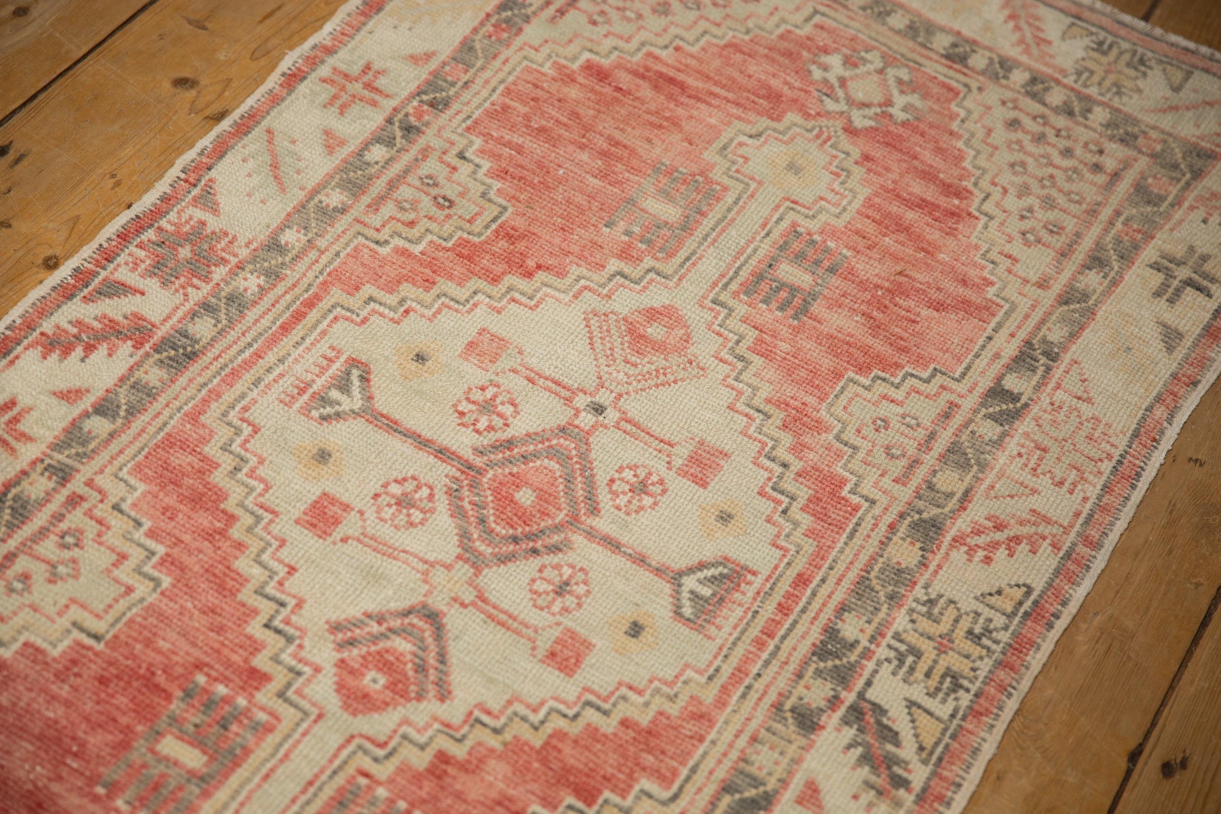 2.5x5 Vintage Distressed Oushak Rug Runner