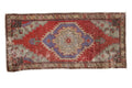 1.5x3.5 Vintage Distressed Oushak Rug Mat Runner