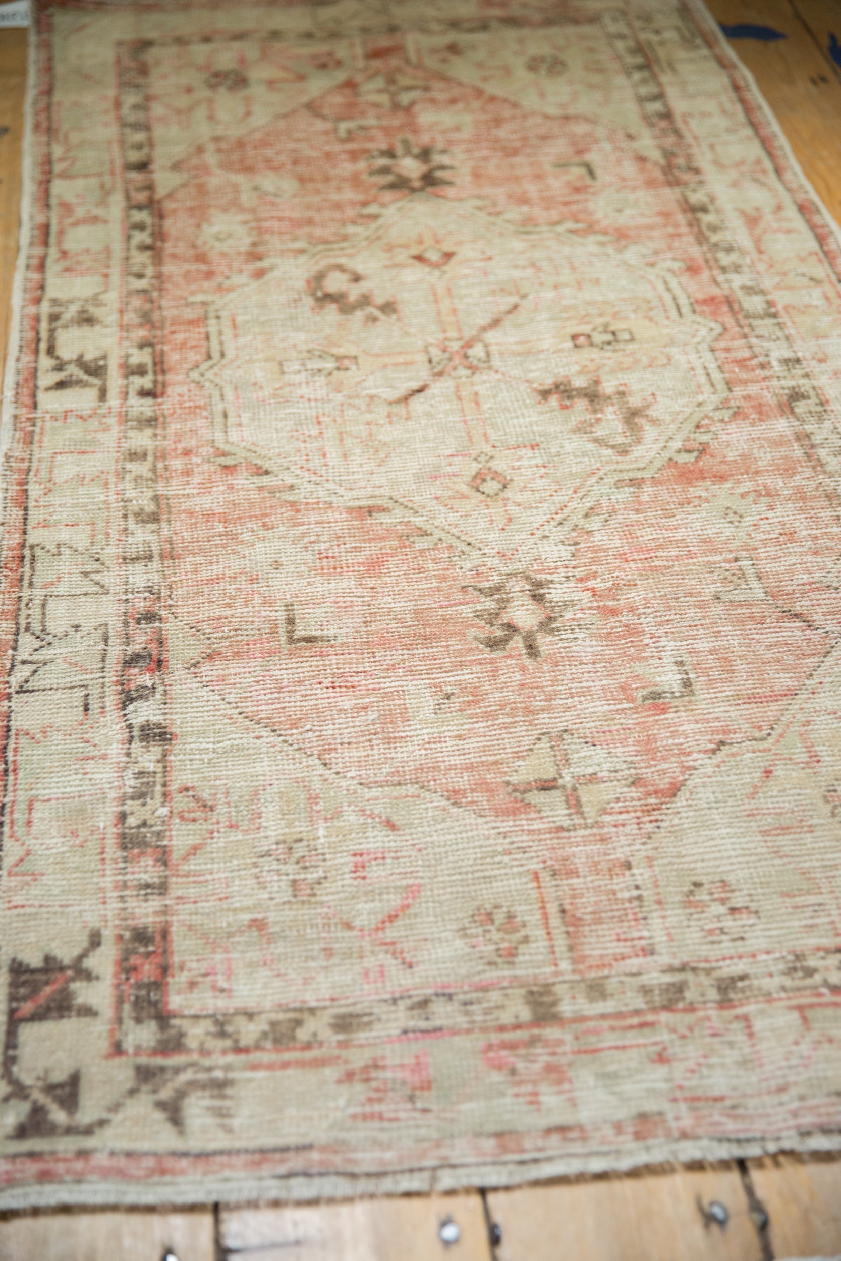 2.5x5 Vintage Distressed Oushak Rug Runner