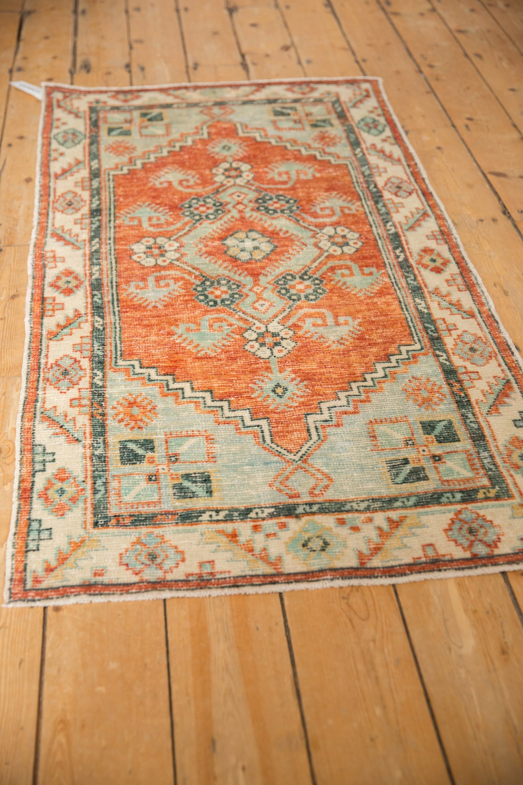 2.5x5 Vintage Distressed Oushak Rug Runner