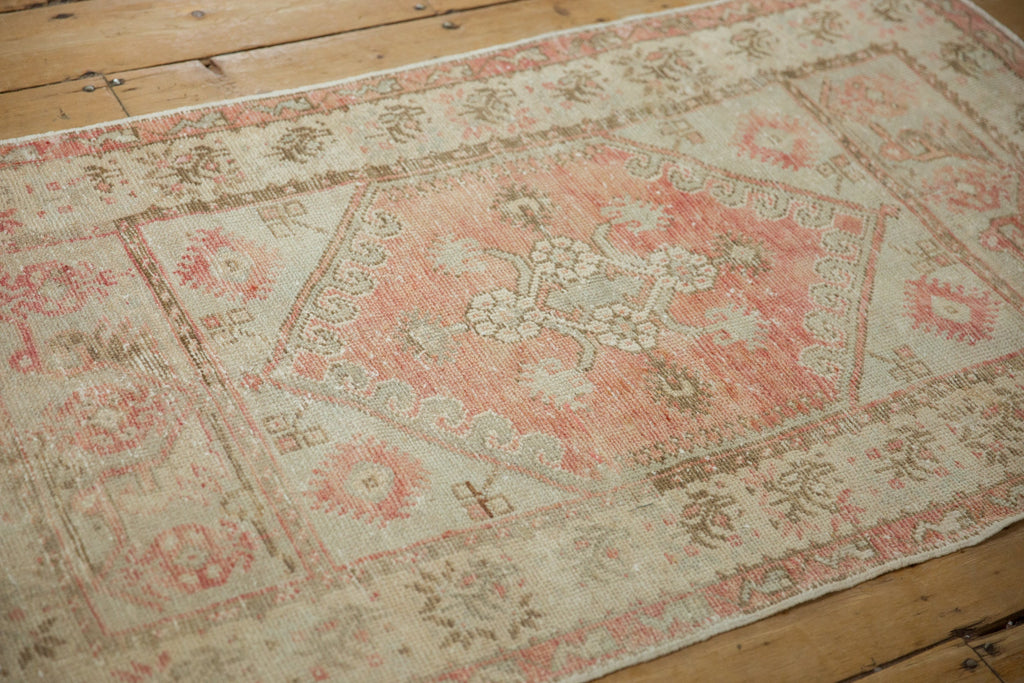 2.5x5 Vintage Distressed Oushak Rug Runner