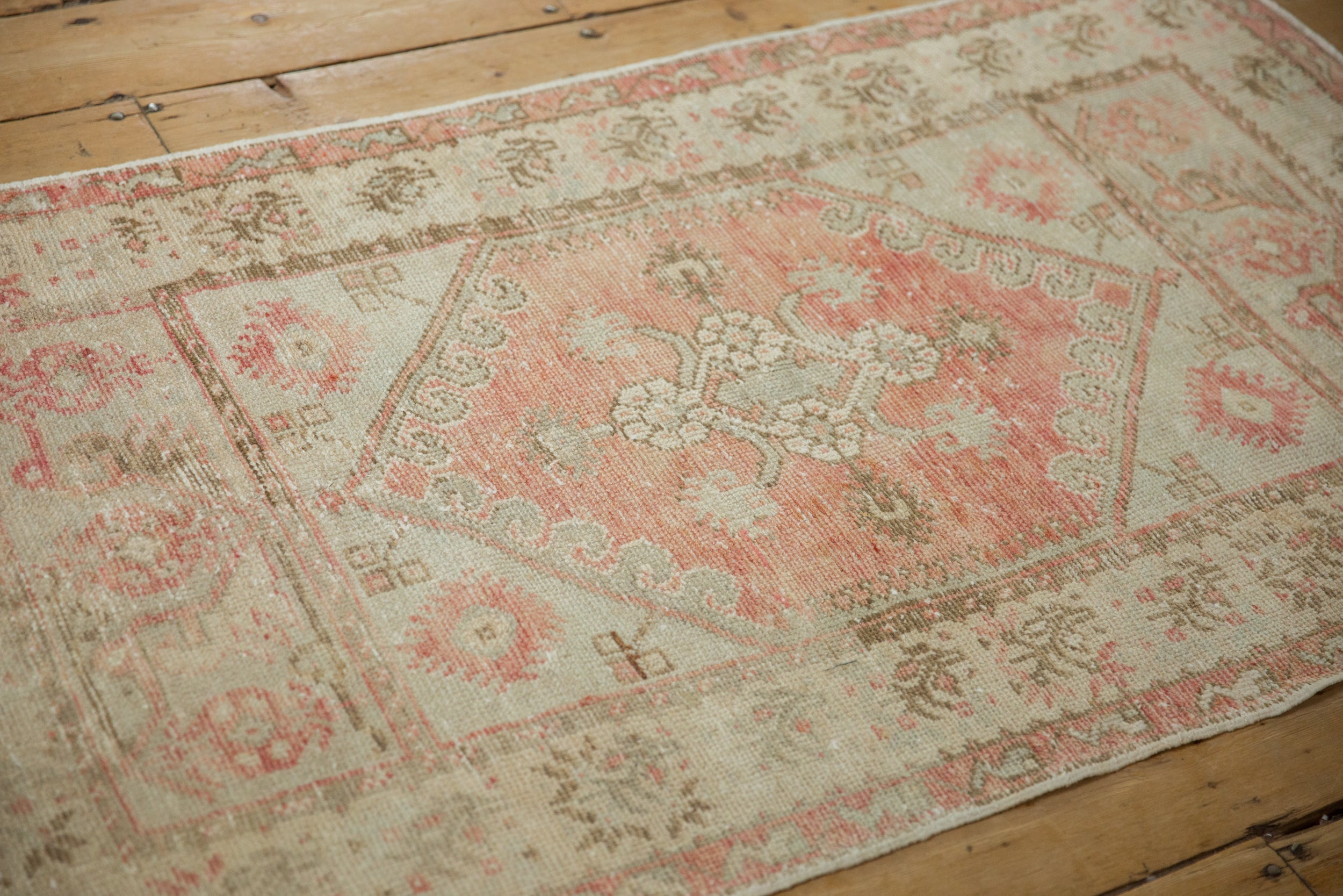 2.5x5 Vintage Distressed Oushak Rug Runner