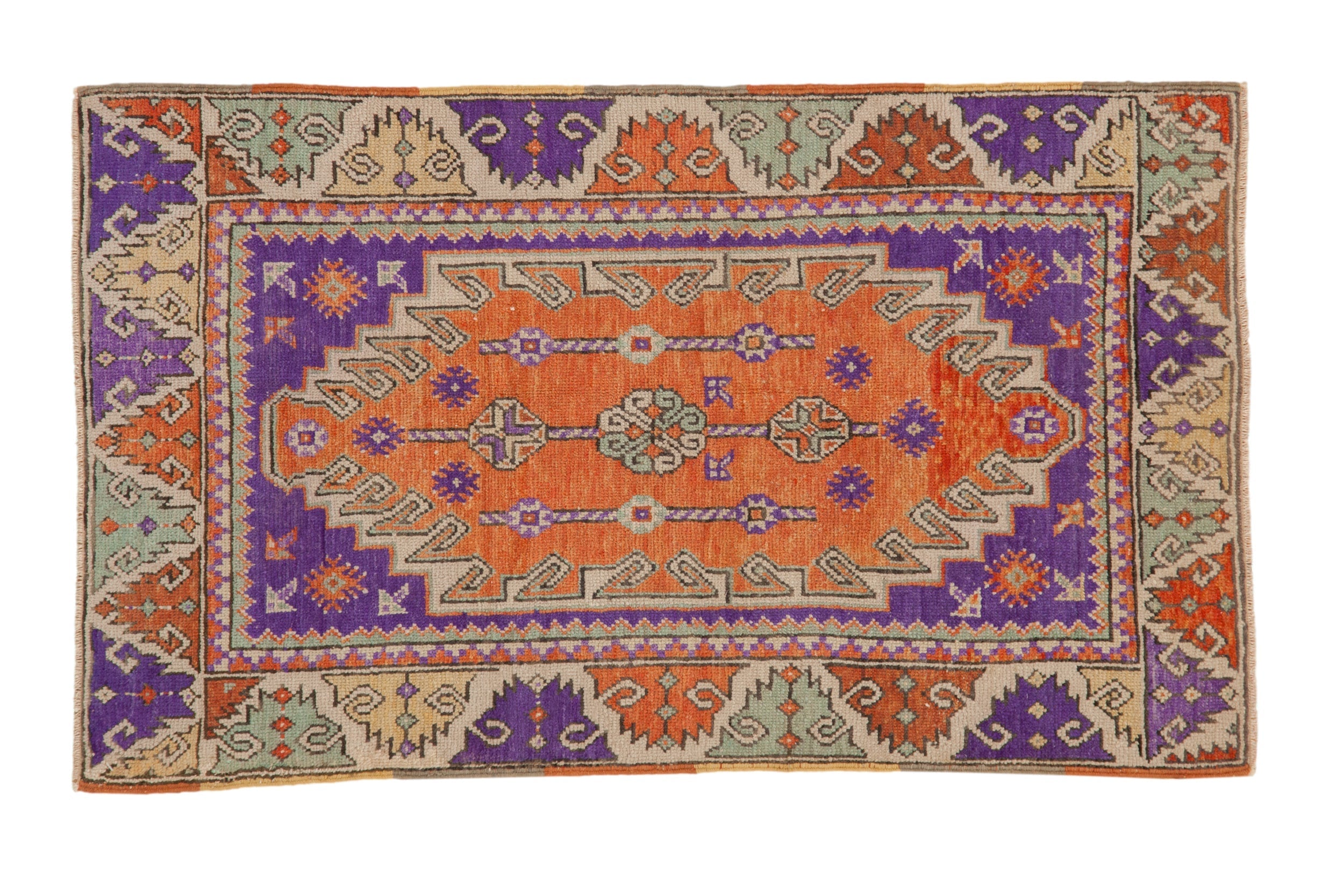 2.5x4 Vintage Distressed Oushak Rug
