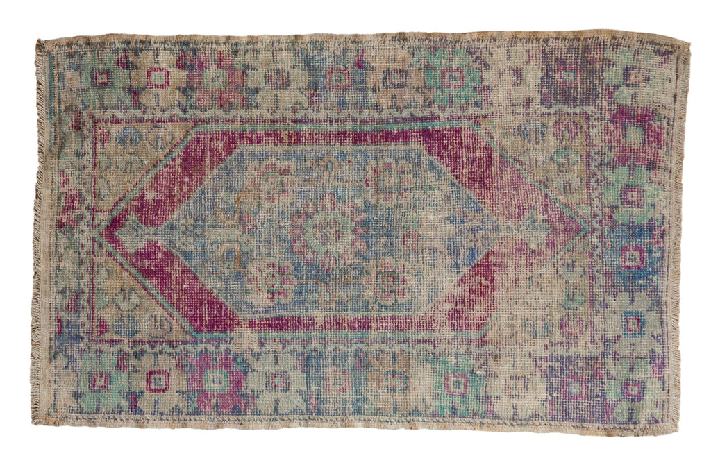 2.5x4.5 Vintage Distressed Oushak Rug