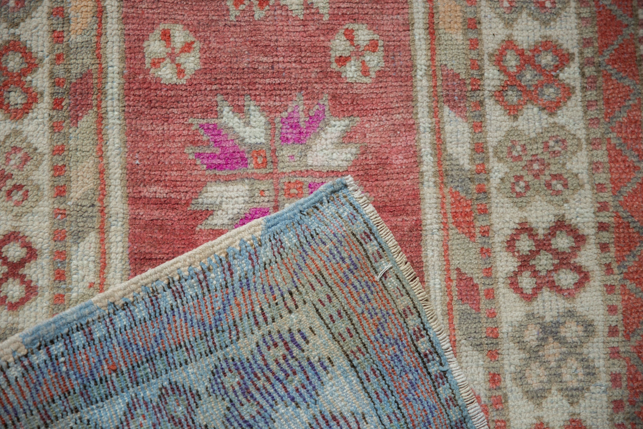 2.5x5 Vintage Distressed Oushak Rug Runner