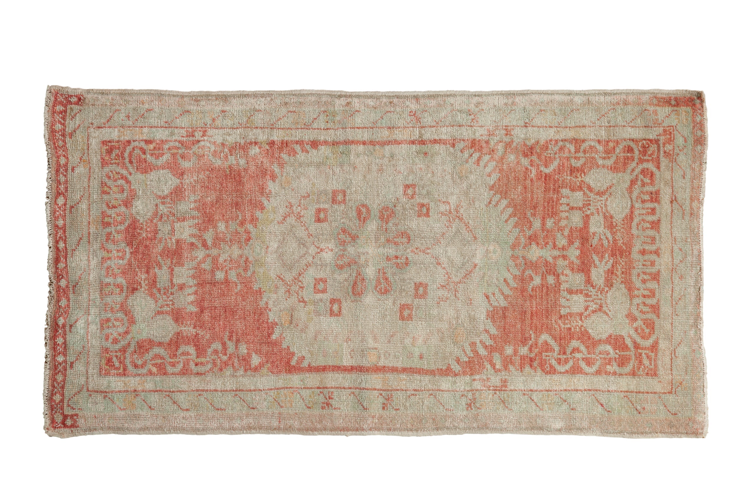 2.5x5 Vintage Distressed Oushak Rug Runner
