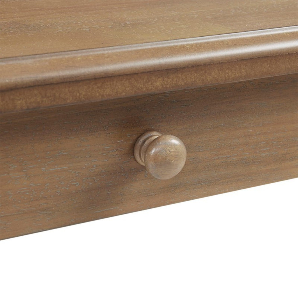 Tabitha Desk with Drawer and Turned Legs in Reclaimed Natural Finish