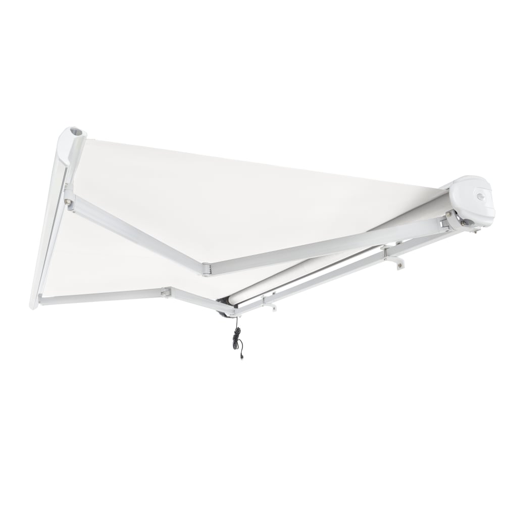[12x10FT] Awntech Key West Premium Electric Outdoor Motorized Retractable Awning [FCL12/FCR12-SBY] (SAK78214)