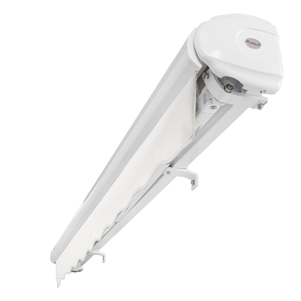 [12x10FT] Awntech Key West Premium Electric Outdoor Motorized Retractable Awning [FCL12/FCR12-SBY] (SAK78214)