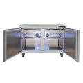12.9 Cu.Ft 2-Door Commercial Stainless Steel Worktop Undercounter Refrigerator, 48" (SAK13725)