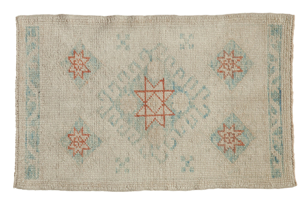 2x3.5 Distressed Oushak Rug