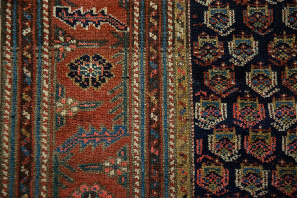 4x6 Antique Kurdish Hamadan Rug
