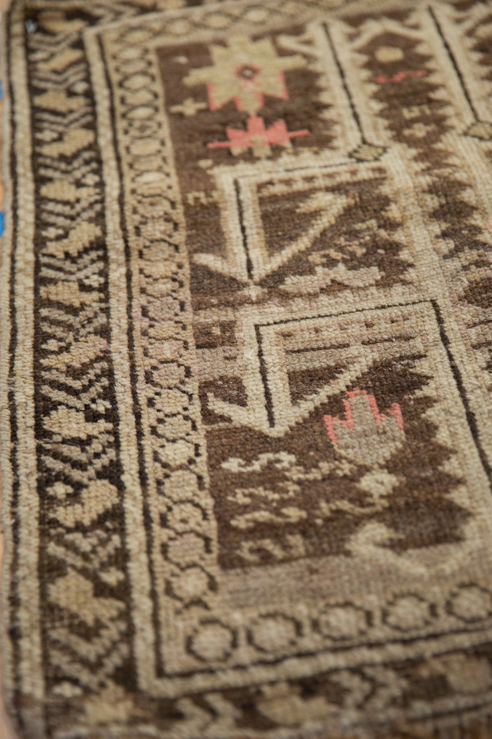 2x2.5 Antique Caucasian Square Rug Mat