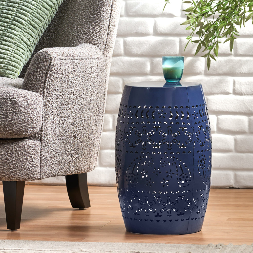 RUBY 12' SIDE TABLE - NAVY
