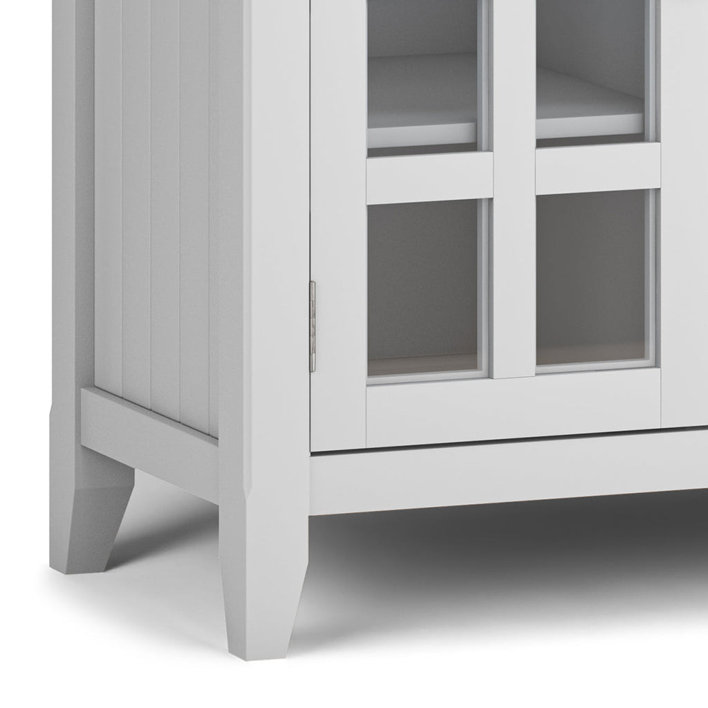 Acadian - Tall TV Media Stand - White