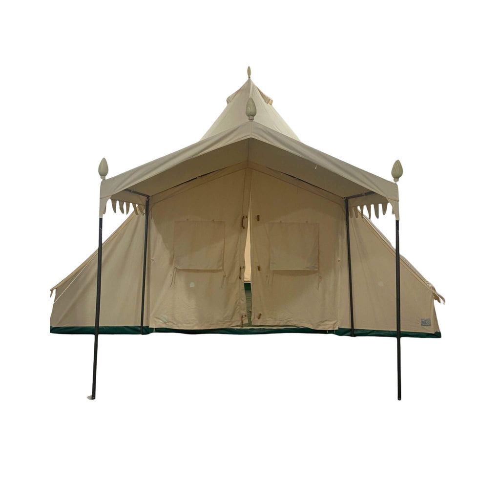 [13X19FT] Extra Large Heavy Duty Outdoor Four Seasons Glamping Canvas Bell Yurt Tent (SAK45688)