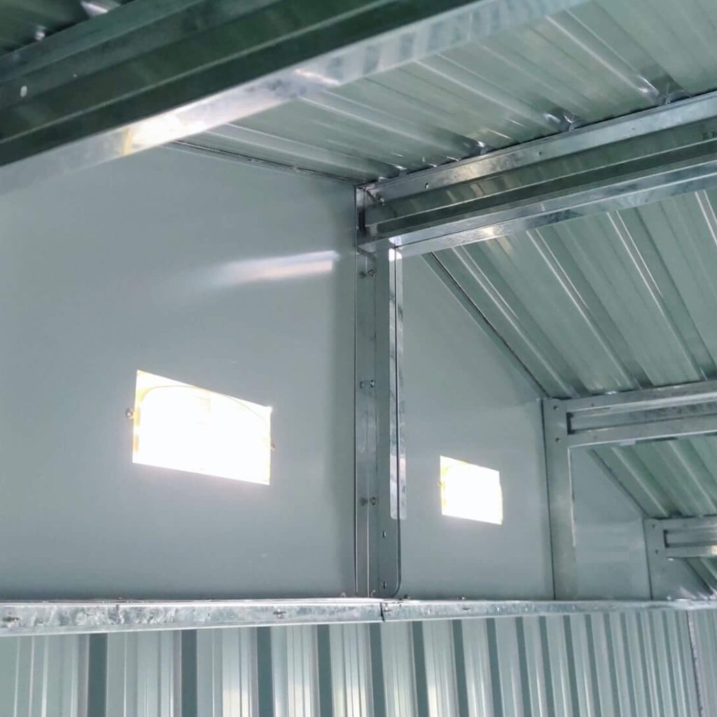 [13x20FT] Large Heavy Duty Outdoor Metal Storage Shed With Double Doors (SAK65331)