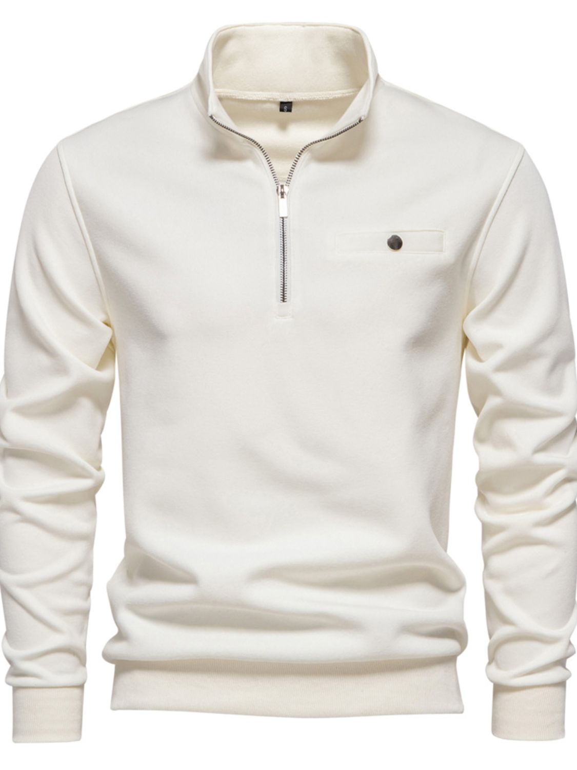 Quarter Zip Long Sleeve Sweatshirt
